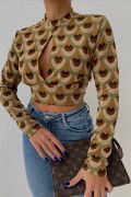 Autumn Cut Out Bluz 3018-08 resmi